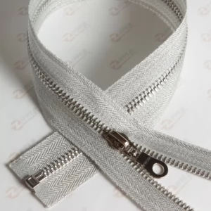 Металлическая молния Тип 5 парча СЕРЕБРО,звено Silver, 80см.1б.