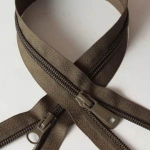 Спіральна блискавка Тип 7 колір   хакі, 80см. 2б.