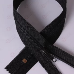 Спіральна блискавка Тип 6 сумочна без фіксатора, чорний, 45см.  1б.