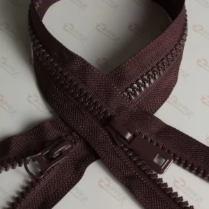 Тракторна блискавка Тип 8 косий ЗУБ ялинка коричневий, 100см.  2б.