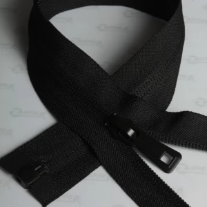 Спіральна блискавка Тип 8 ПОТАЙНА колір чорний, 85см. 1бігунок