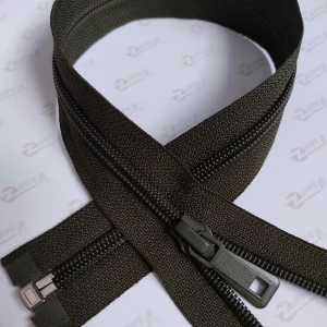 Спіральна блискавка Тип 8, колір хакі, довжина 85см. 1 бігунок