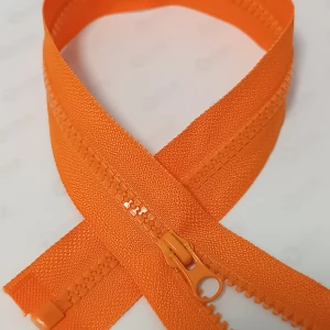Тракторна блискавка Тип 5 колір оранжевий, довжина 80см. 1бігунок лопатка