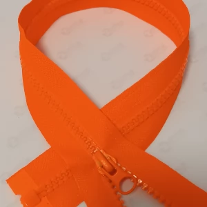 Тракторна блискавка Тип 5 колір яскравий оранжевий, довжина 80см. 1бігунок лопатка