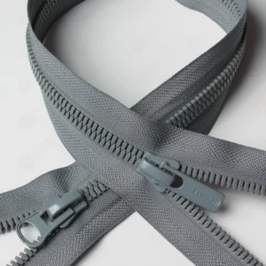 Тракторна блискавка Тип 8 шліфований ЗУБ колір темно-сірий, 80см.  2біг