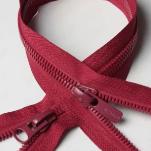 Тракторна блискавка Тип 8 шліфований ЗУБ колір вишня, 80см.  2біг