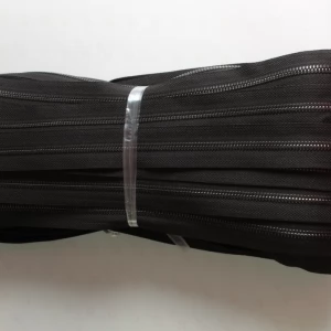 Металева блискавка Тип 5 РУЛОННА , 50м.  колір чорний, ланка black nickel