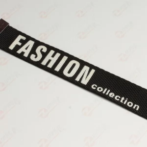 Бігунок з тасьмою fashion на приховану спіральні блискавку тип 7, темний нікель