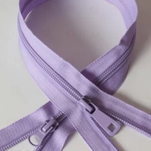 Спіральна блискавка Тип 7 колір світла бузок, 100см.  2біг