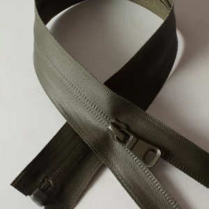 Спіральна блискавка тип 7 потайна прогумований, ХАКІ 85см.  1б.