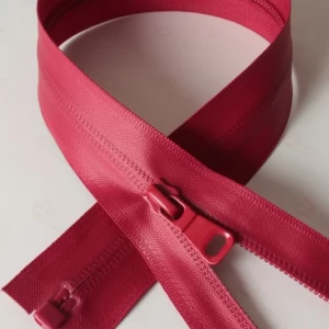 Спіральна блискавка тип 7 потайна прогумований матова, ВИШНЯ 80см.  1б.