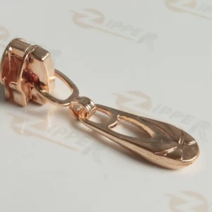 Бігунок Тип 5 БАБОЧКА на спіральну блискавку, GOLD, з фікс.  (100шт.)