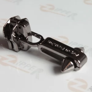 Бігунок Тип 5 язичок плаваючий маятник для металевої блискавки.  BLACK SILVER