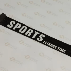 Бігунок Тип 5 з тасьмою SPORTS 2 * 13см.  на спіральну блискавку, темний нікель з фікс.  (50шт.) Шх.