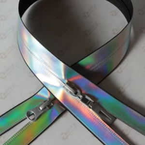 Спіральна блискавка тип 7 потайна прогумований SILVER 100см.  2б.  бігунок піраміда