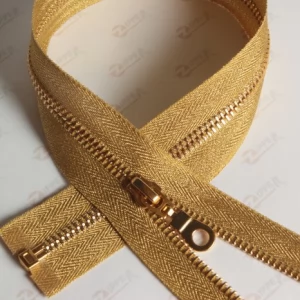 Металева блискавка Тип 5 парча ЗОЛОТО, ланка Gold, 80см.1б.