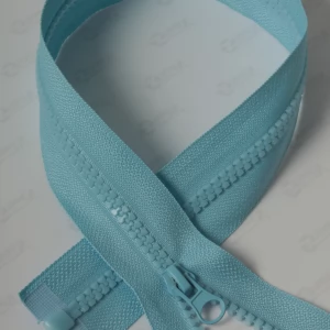 Тракторна блискавка Тип 5 колір світло-голубий, довжина 80см. 1бігунок лопатка