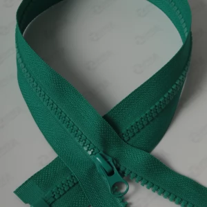 Тракторна блискавка Тип 5 колір бірюзовий, довжина 80см. 1бігунок лопатка