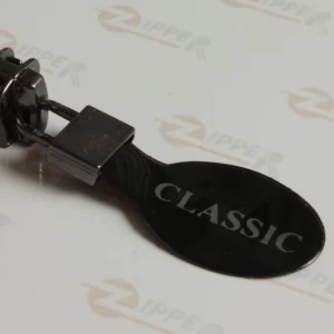 Бігунок Тип 5 язичок пластик CLASSIC для тракторної блискавки, темний нікель, 100шт.