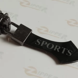 Бігунок Тип 5 язичок пластик SPORTS для тракторної блискавки, темний нікель, 100шт.