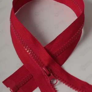 Тракторна блискавка Тип 5 колір червоний 171, довжина 80см. 1бігунок лопатка