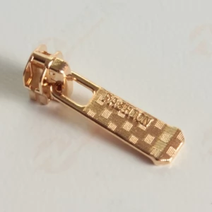 Бігунок Тип 3 язичок FASHION для металевої блискавки, GOLD, з фіксатором (100шт.)
