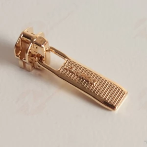 Бігунок Тип 3 язичок CLASSIC для металевої блискавки, GOLD, з фіксатором (100шт.)