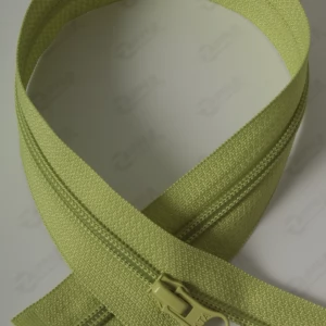 Спіральна блискавка Тип 5 колір світле яблуко 874, 80см. 1бігунок лопатка