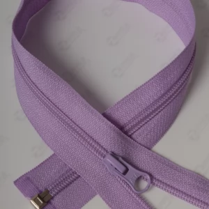 Спіральна блискавка Тип 5 колір світлий бузок 553, 80см. 1бігунок лопатка
