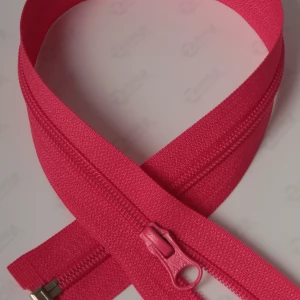 Спіральна блискавка Тип 5 колір лосось 653, 80см. 1бігунок лопатка