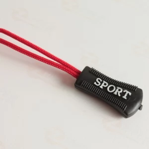 Пулер шнурок для бігунка, колір червоний з написом SPORT (100шт.)