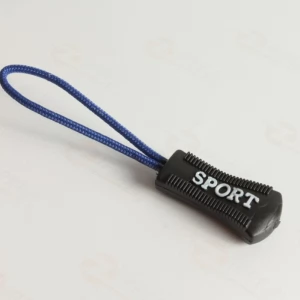Пулер шнурок для бігунка, колір ультрамарин з написом SPORT (100шт.)