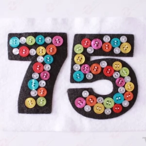 Нашивка пуговицы 75