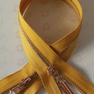 Металева блискавка тип 5 скіналі, ланка GOLD, 100см.  2 б.