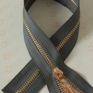 Металева блискавка тип 5 темно-сірий, ланка GOLD, 80см.  I б.