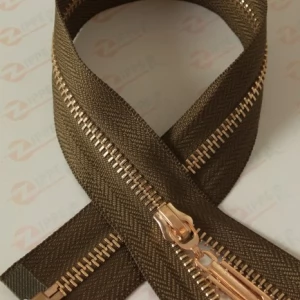Металева блискавка тип 5 хакі, ланка GOLD, 80см.  I б.