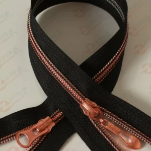 Спіральна блискавка Тип 7, ланка RED GOLD, 100см.  2б ігунка