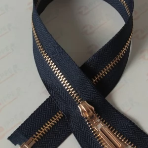 Металева блискавка тип 3 синій, ланка GOLD, 60см.  1б.