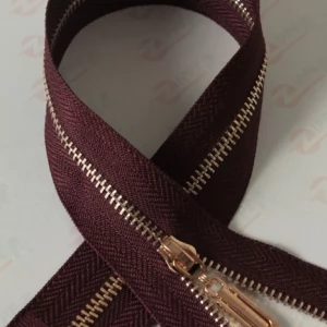 Металева блискавка тип 3 марсала, ланка GOLD, 65см.  I б.