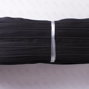 Спіральна блискавка тип 3 РУЛОННА , 200м.  колір тасьми чорний